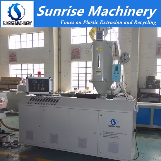 Eau en plastique HDPE PE PPR UPVC CPVC Tuyau en PVC Tube flexible Tuyau ondulé Alimentation en eau Drainage Conduit électrique Fil Tuyau de gaz Extrudeuse Ligne de production d'extrusion